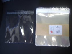 Cello bags 159 x 155mm  - With Tape